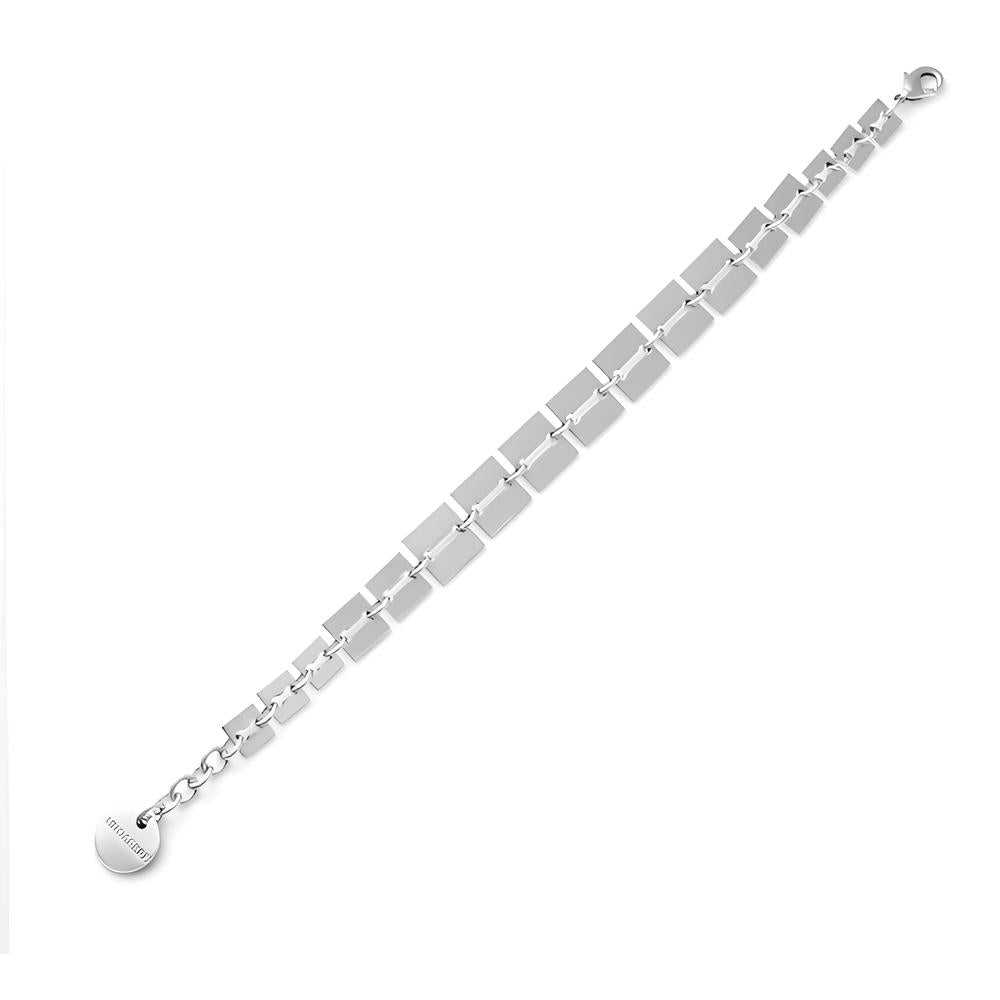 Bracciale UNOAERRE con Maglie Quadrate Piatte