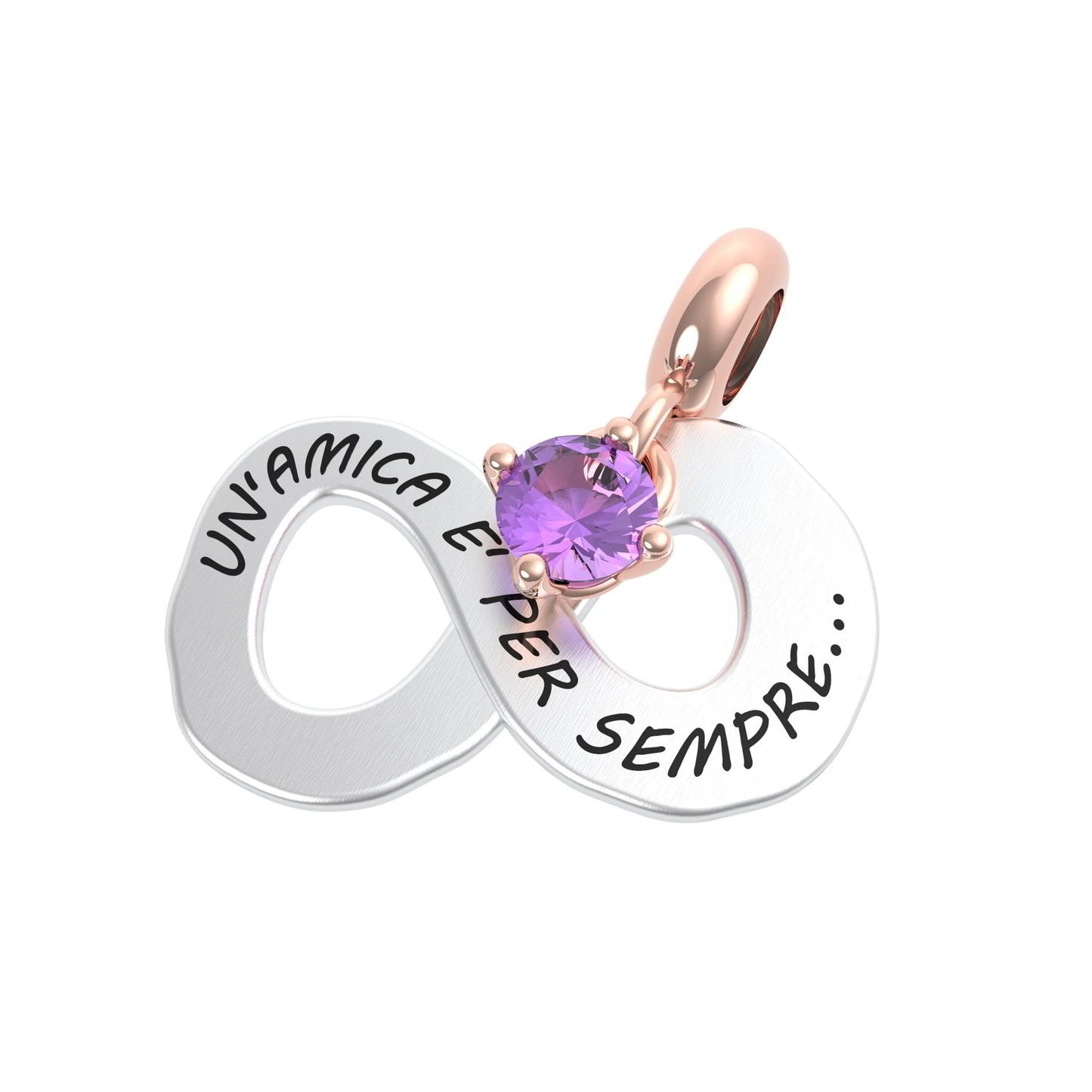 Charm Infinito “Un’amica è per sempre” in Argento