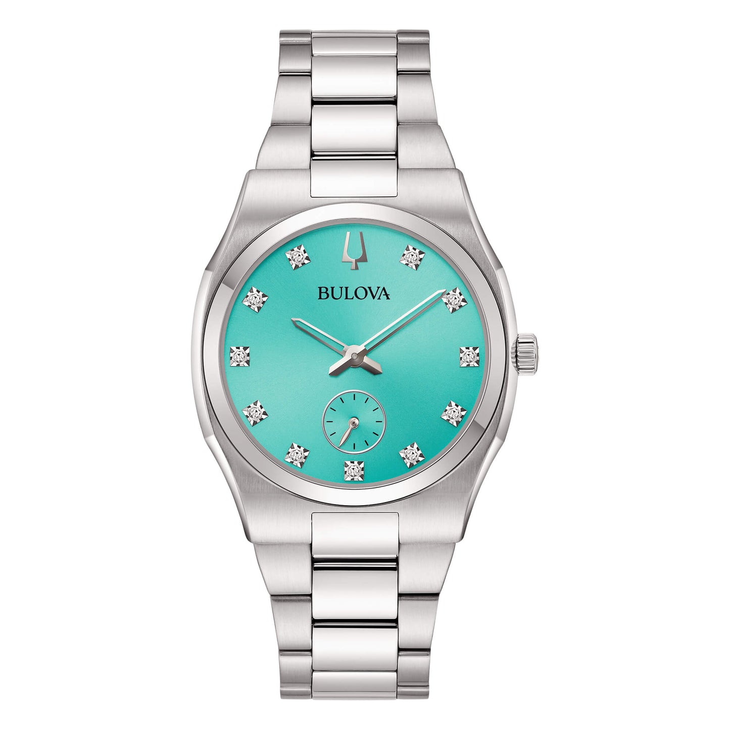 Orologio Bulova Surveyor Diamonds Donna in Acciaio – Quadrante Turchese con Diamanti Naturali