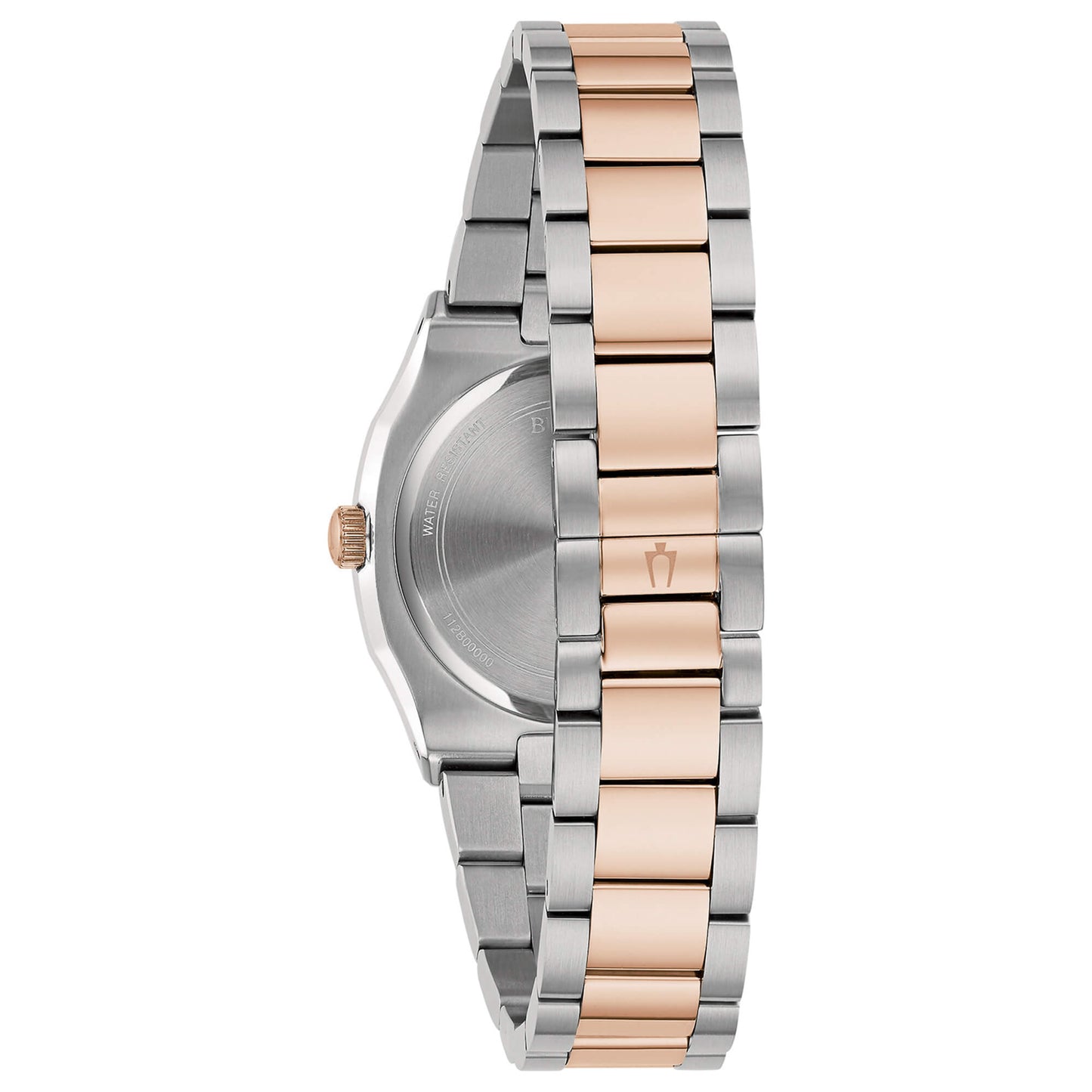 Orologio Bulova Surveyor Lady Small in Acciaio e Oro Rosa con Diamanti Naturali – Quadrante Bianco