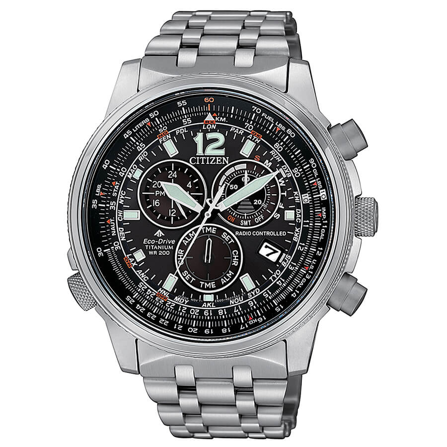 Citizen CB5850-80E – Cronografo Radiocontrollato Super Titanio Eco-Drive 45 mm