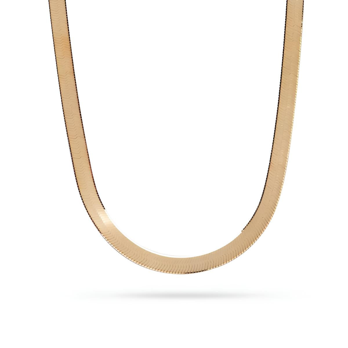 Collana in Argento Placcata Oro Giallo – Modello Piattina