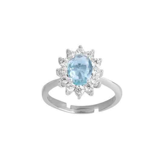Anello in Argento 925 “Tutti pazzi per il colore” – Chimiama 110081 Acquamarina