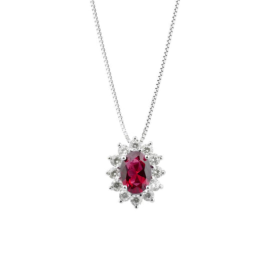 Collana in Argento 925 con Margherita Rubino
