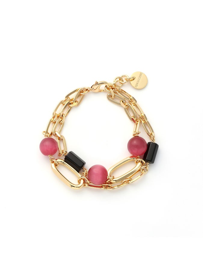 Bracciale UNOAERRE Gipsy con Sfere Rosa