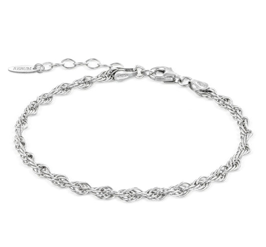 Bracciale RERUM in Argento – Maglia Intrecciata