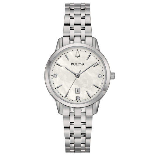 Orologio Donna Bulova Sutton – Acciaio e Quadrante Madreperla con Diamanti