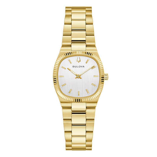 Orologio Donna Bulova Super Seville 97L189 β Acciaio Dorato e Vetro Zaffiro