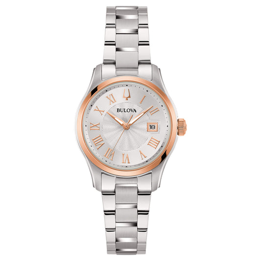 Bulova Wilton Lady – Orologio Quarzo Bicolore Acciaio/Oro 29 mm