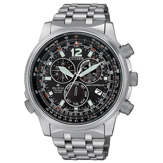 Citizen CB5850-80E – Cronografo Radiocontrollato Super Titanio Eco-Drive 45 mm