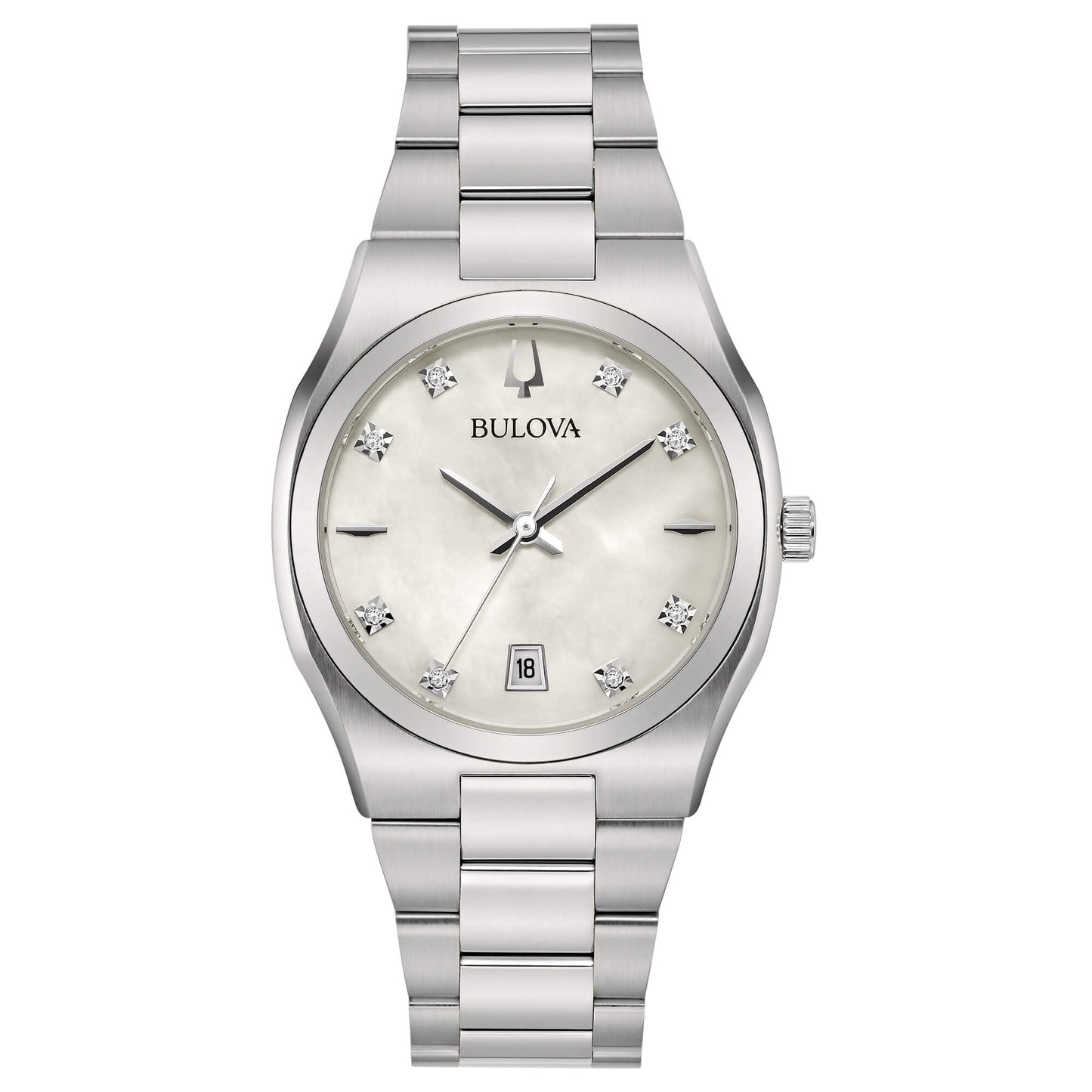 Orologio Donna Bulova Surveyor Lady 96P218 – Acciaio con Diamanti e Madreperla