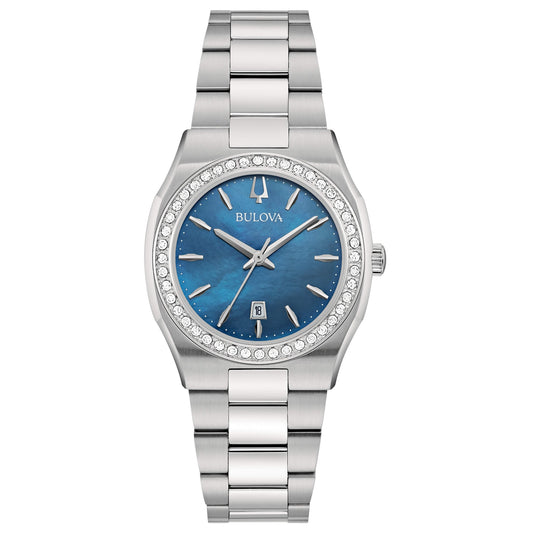 Orologio Donna Bulova Surveyor Lady Small – Acciaio con Diamanti e Madreperla