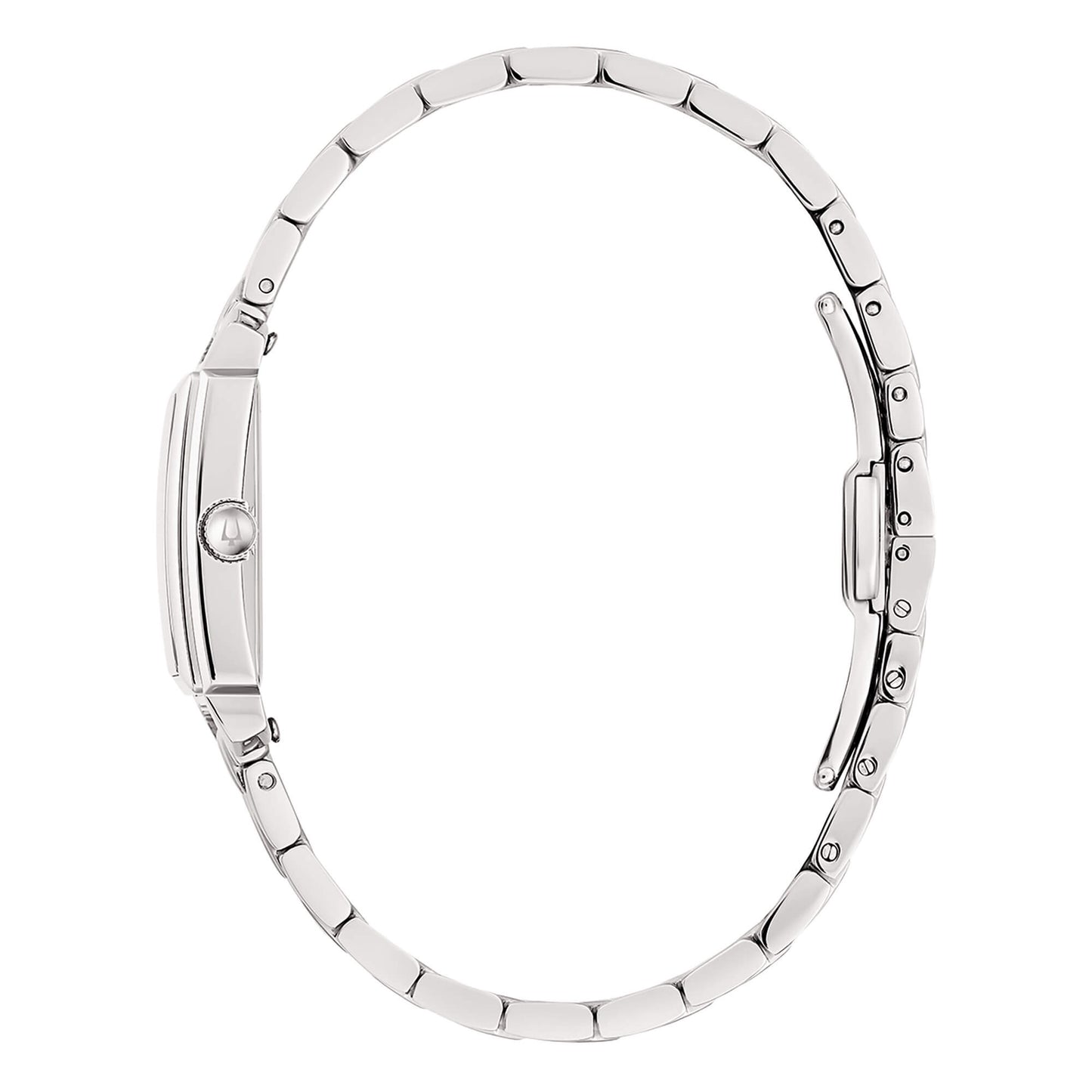 Orologio Donna Bulova Sutton Tank 96P245 in Acciaio con Diamanti